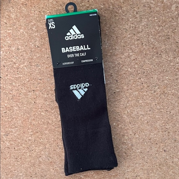adidas Other - Adidas Baseball Over The Calf Aeroready Compression Socks Size XS Black-NWT